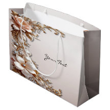 Zachte Roze en Witte Bloemen Cadeautas