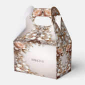 Zachte Roze en Witte Bloemen Favor Doos Bedankdoosjes (Achterkant)
