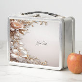 Zachte roze en witte bloemen lunchbox (In situ)