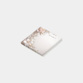 Zachte Roze en Witte Bloemen Post-it Briefjes Post-it® Notes (Schuin)
