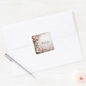 Zachte Roze en Witte Bloemen Sticker (Envelop)