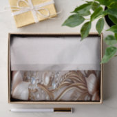 Zachte Roze en Witte Bloemen Tissuepapier (Geschenk)