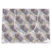 Zachte roze en witte hydrangeas Grote Gift Bag Groot Cadeauzakje (Voorkant)