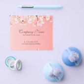 Zachte roze en witte lentbloemen Natuurlijke spa Flyer (Enkel)