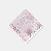 zachte roze en witte melkbloem servetten (Hoek)