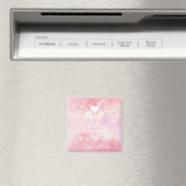 Zachte roze en witte Moederdag Magneet (Insitu (Vaatwasser))