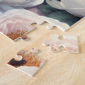 Zachte Roze en Witte Pioenrozen 252-delige Puzzel (Zijkant)