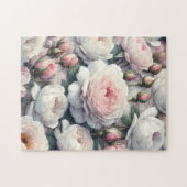 Zachte Roze en Witte Pioenrozen 252-delige Puzzel (Horizontaal)