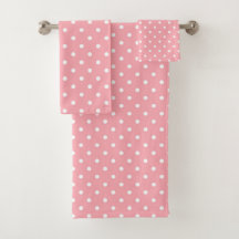 Zachte Roze en Witte Stippen