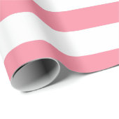 Zachte roze en witte strepen cadeaupapier (Rol Hoek)