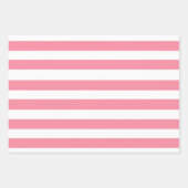 Zachte roze en witte strepen inpakpapier vel (Voorkant 3)