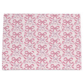 Zachte Roze Esthetische Strik Groot Cadeauzakje (Voorkant)