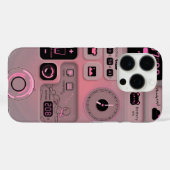 Zachte Roze Esthetische Telefoon Sticker Case-Mate iPhone Case (Achterkant (horizontaal))