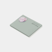 Zachte Roze Flamingo, speciaal aangepast Post-it® Notes (Schuin)