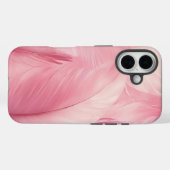 Zachte roze flamingo veer telefoonhoesje Case-Mate iPhone case (Achterkant (horizontaal))