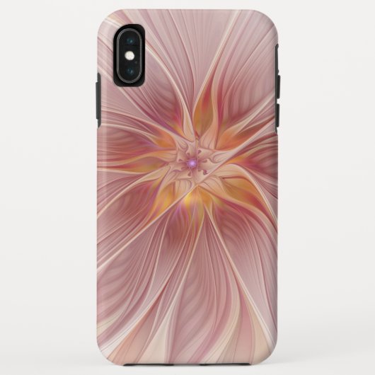Zachte roze Floral Dream Abstracte fractale kunstb Case-Mate iPhone Case (Achterkant)