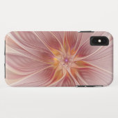 Zachte roze Floral Dream Abstracte fractale kunstb Case-Mate iPhone Case (Achterkant (horizontaal))