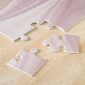 Zachte roze Floral Dream Abstracte fractale kunstb Legpuzzel (Zijkant)