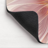 Zachte roze Floral Dream Abstracte fractale kunstb Muismat (Hoek)