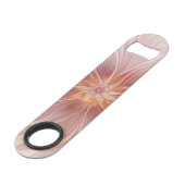 Zachte roze Floral Dream Abstracte fractale kunstb Speed Flessenopener (Achterkant Gekanteld)