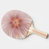 Zachte roze Floral Dream Abstracte fractale kunstb Tafeltennisbatje (Zijkant)