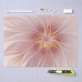 Zachte roze Floral Dream Abstracte fractale kunstb Tissuepapier (Craft)