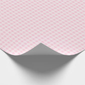 Zachte Roze Gingham Inpakpapier (Hoek)
