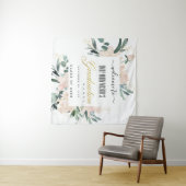 ZACHTE ROZE GOUDEN BLOMEN GRADUATIE FEestJE WELKOM Wandkleed (In Situ (horizontaal))