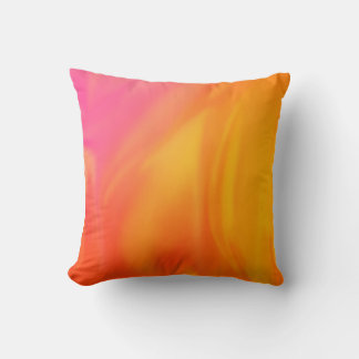 Zachte roze Gradiënt oranje Abstract Multi Kleur Kussen