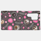 Zachte Roze Hart en Bloem Hondenmoeder Fotocollage Samsung Galaxy Hoesje (Achterkant horizontaal)