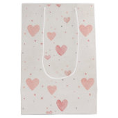 Zachte Roze Hartjes Cadeautas (Achterkant)