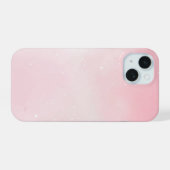 Zachte Roze Hoesje iPhone 15 Case (Achterkant horizontaal)