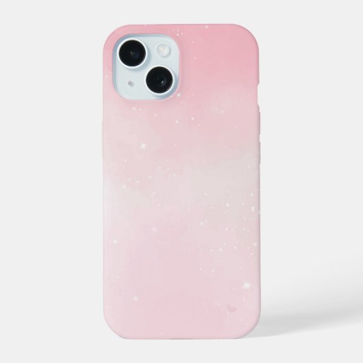 Zachte Roze Hoesje iPhone 15 Case (Achterkant)