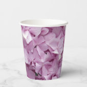 Zachte Roze Hortensia Huwelijkspapieren Bekers (Achterkant)