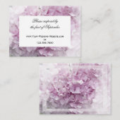 Zachte Roze hydrangea Wedding RSVP Response Kaart (Voorkant / Achterkant)