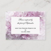 Zachte Roze hydrangea Wedding RSVP Response Kaart (Voorkant)