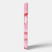 Zachte Roze iPhone Hoes met Baby Roze Zachte Textu (Achterkant / Rechts)