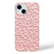 Zachte Roze iPhone Hoes met Textuurreliëf