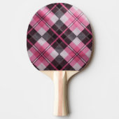 Zachte Roze Karo Tafeltennisbatje (Voorkant)