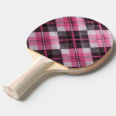 Zachte Roze Karo Tafeltennisbatje (Voorkant Gekanteld)