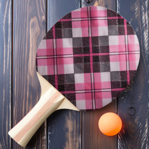 Zachte Roze Karo Tafeltennisbatje