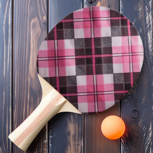 Zachte Roze Karo Tafeltennisbatje