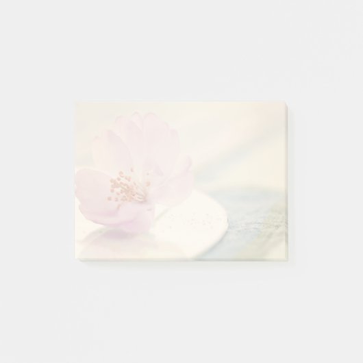 Zachte Roze Kersenbloesem Bloem Post-it® Notes (Voorkant)