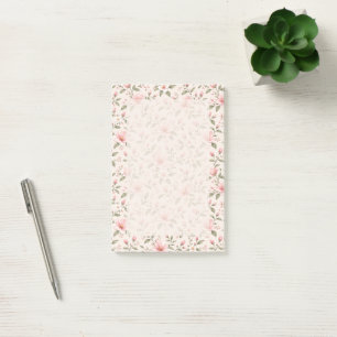Zachte Roze Kersenbloesem Bloemige Naadloos Patroo Post-it® Notes