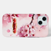 Zachte Roze Kersenbloesem iPhone / iPad hoesje (Achterkant (horizontaal))