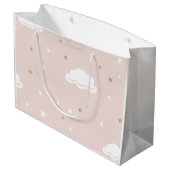 Zachte Roze Kitten Patroon Groot Cadeauzakje (Achterkant Gekanteld)