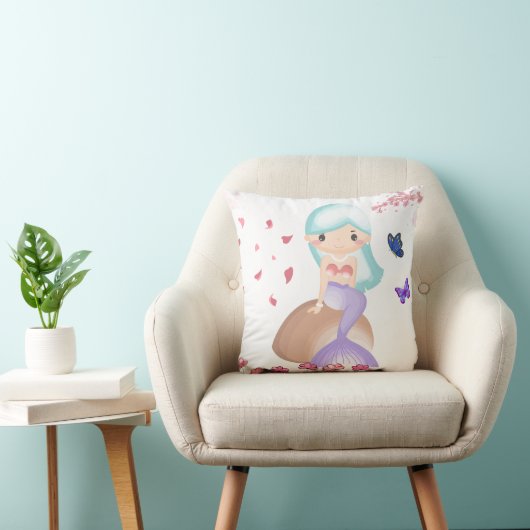 Zachte Roze Kunst Kussen (Stoel)