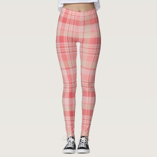 Zachte roze Leggings (Voorkant)