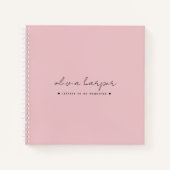 Zachte roze letters voor mijn handse geheugenpenne notitieboek (Voorkant)