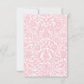 Zachte Roze Lotus Lantaarns Indische Geïnspireerde Bedankkaart (Achterkant)